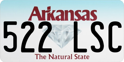 AR license plate 522LSC