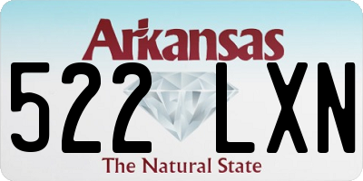 AR license plate 522LXN