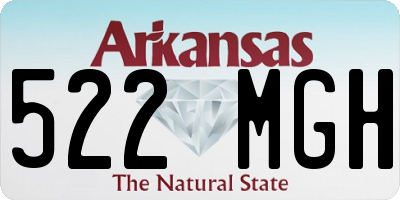 AR license plate 522MGH
