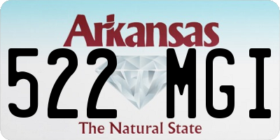 AR license plate 522MGI