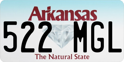 AR license plate 522MGL