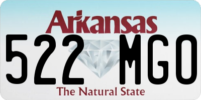 AR license plate 522MGO