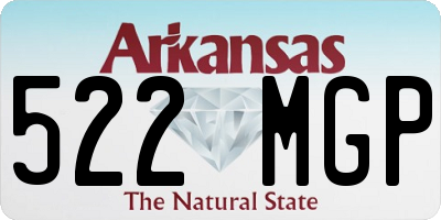 AR license plate 522MGP
