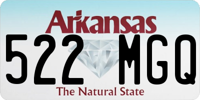 AR license plate 522MGQ