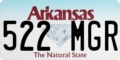 AR license plate 522MGR