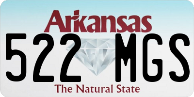 AR license plate 522MGS