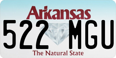 AR license plate 522MGU