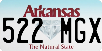 AR license plate 522MGX