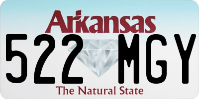 AR license plate 522MGY