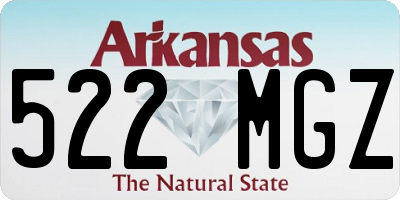 AR license plate 522MGZ