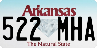 AR license plate 522MHA