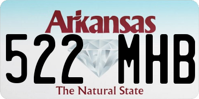 AR license plate 522MHB