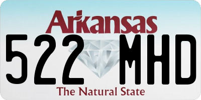 AR license plate 522MHD