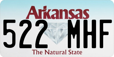AR license plate 522MHF