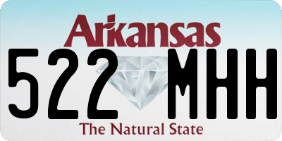 AR license plate 522MHH