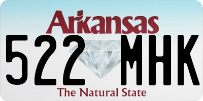 AR license plate 522MHK