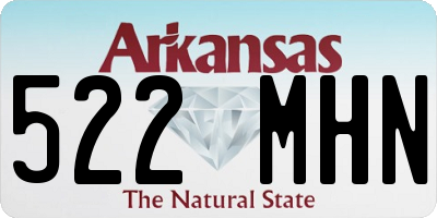 AR license plate 522MHN