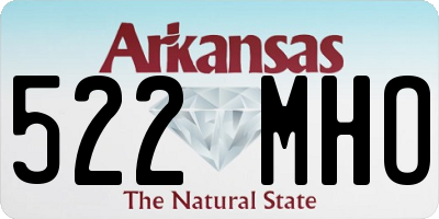 AR license plate 522MHO