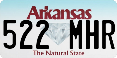AR license plate 522MHR