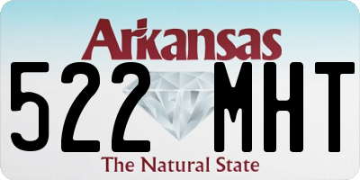 AR license plate 522MHT