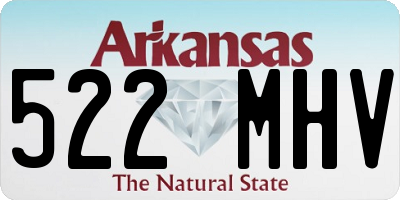 AR license plate 522MHV