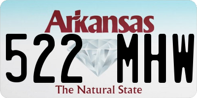 AR license plate 522MHW