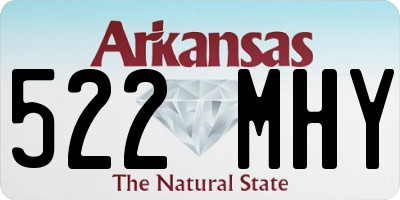 AR license plate 522MHY