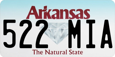 AR license plate 522MIA