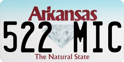 AR license plate 522MIC