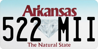 AR license plate 522MII