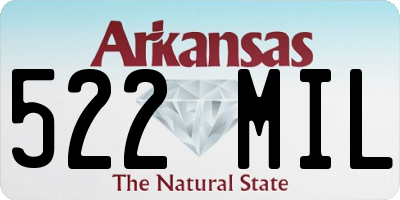 AR license plate 522MIL
