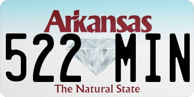 AR license plate 522MIN