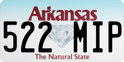 AR license plate 522MIP