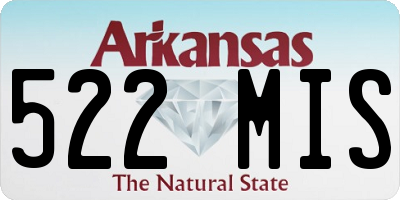 AR license plate 522MIS