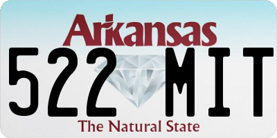 AR license plate 522MIT