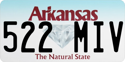 AR license plate 522MIV