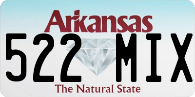 AR license plate 522MIX