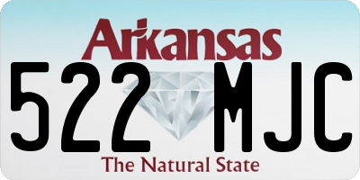AR license plate 522MJC