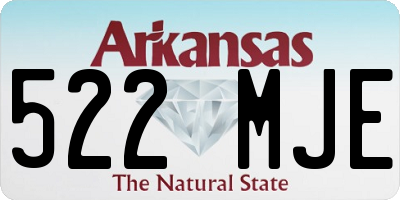 AR license plate 522MJE