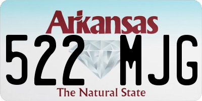 AR license plate 522MJG
