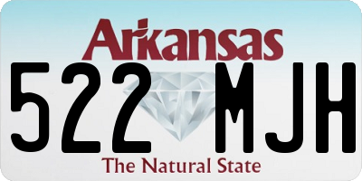 AR license plate 522MJH