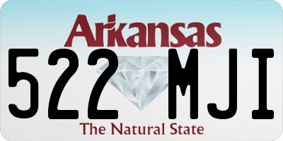 AR license plate 522MJI