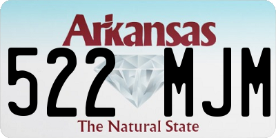 AR license plate 522MJM