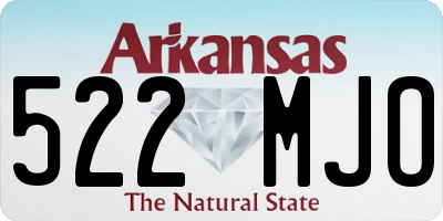 AR license plate 522MJO