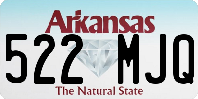 AR license plate 522MJQ