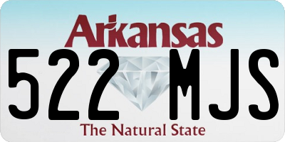 AR license plate 522MJS