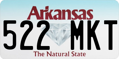 AR license plate 522MKT