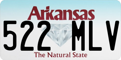 AR license plate 522MLV