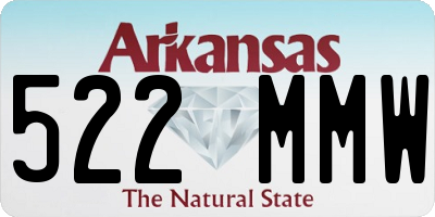 AR license plate 522MMW