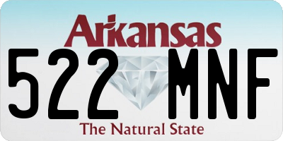 AR license plate 522MNF